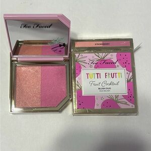 Too Faced Tutti Frutti Blush Duo - Pink and Gold Packaging